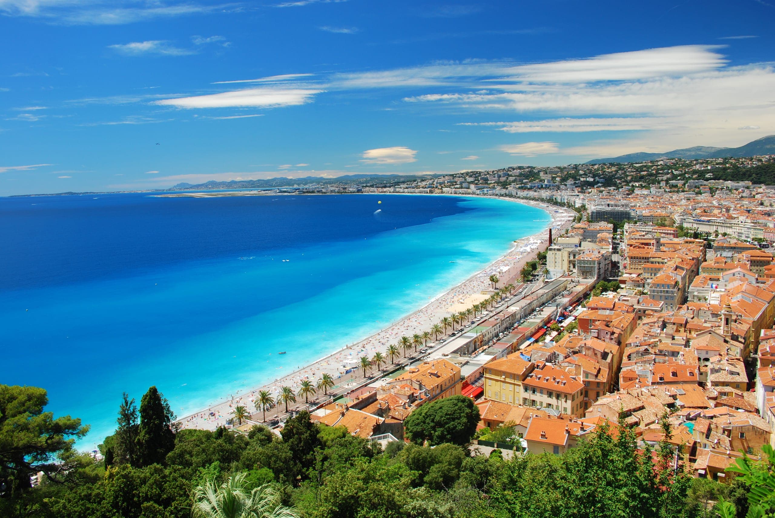 Les toits de Nice vus du ciel