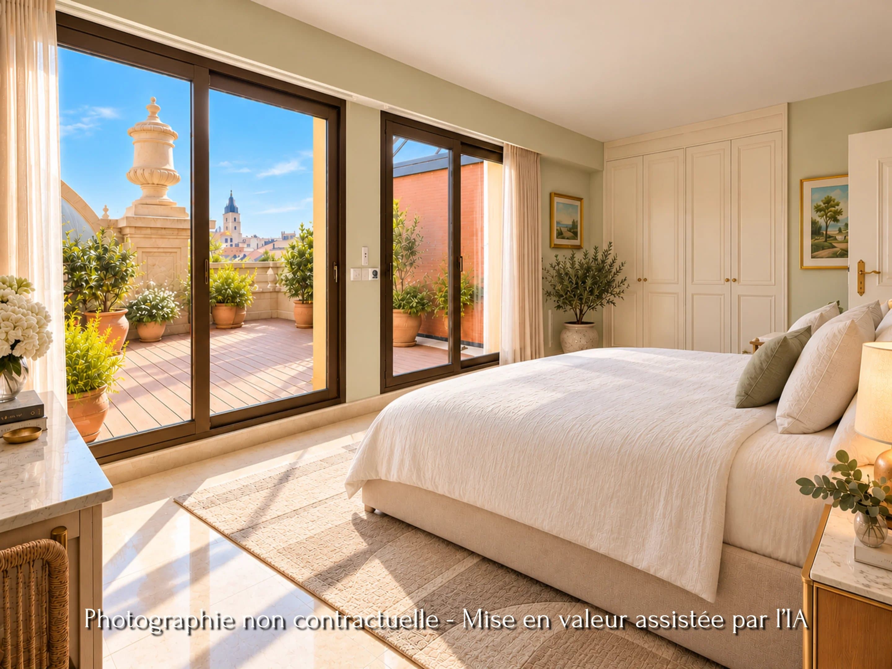 GRAND HÔTEL – DERNIER ÉTAGE – 3 PIÈCES – 113 M² – TERRASSE EXPOSÉE SUD (35,75 M²) – VUE PANORAMIQUE